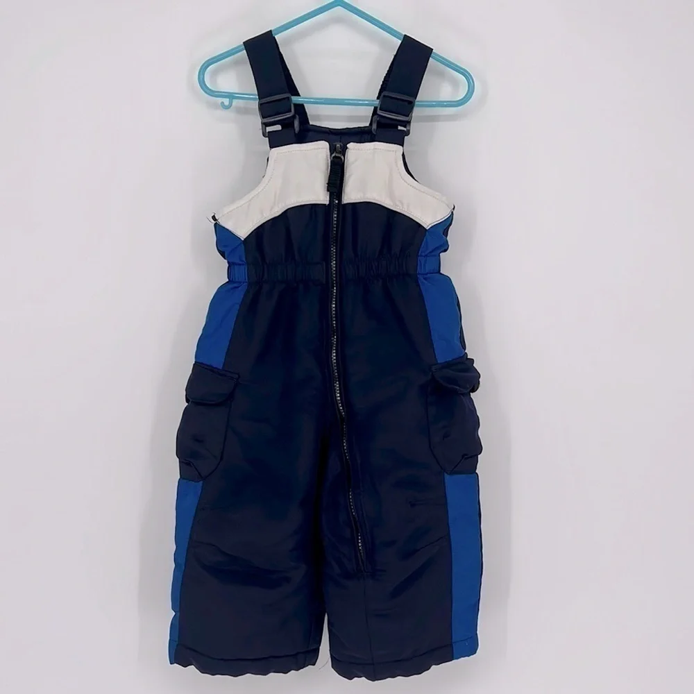 Zero Xposur Snow Bib Blue White Kids Size 12 Months